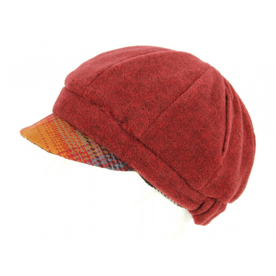 Talange Burgundy Newsboy Cap - Traclet