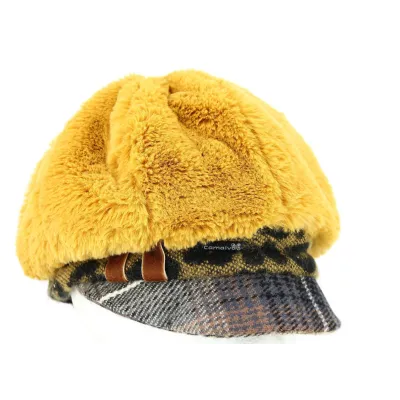 Talange Mustard Newsboy Cap - Traclet Reference: 3435 | Traclet Hat Shop