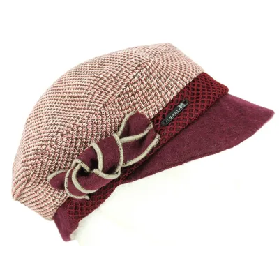 Casquette Gavroche Utelle Prune- Traclet  Reference : 5186 | Chapellerie Traclet