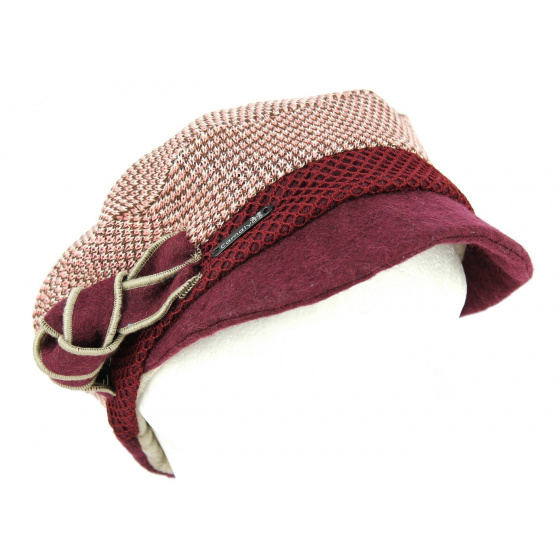 Plum Utelle Newsboy Cap - Traclet