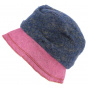 Navy & Purple Odenas Bucket Hat - Traclet