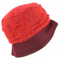 Red & Plum Odenas Bucket Hat - Traclet