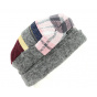 Groise Wool Beanie Grey & Burgundy - Traclet