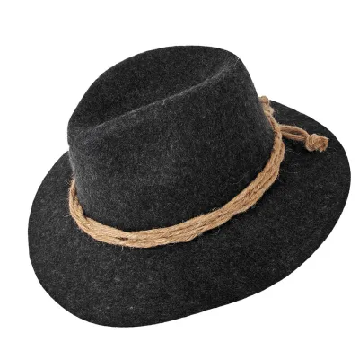 Chapeau Traveller Maintal Feutre Laine Anthracite- Traclet Reference : 9443 | Chapellerie Traclet