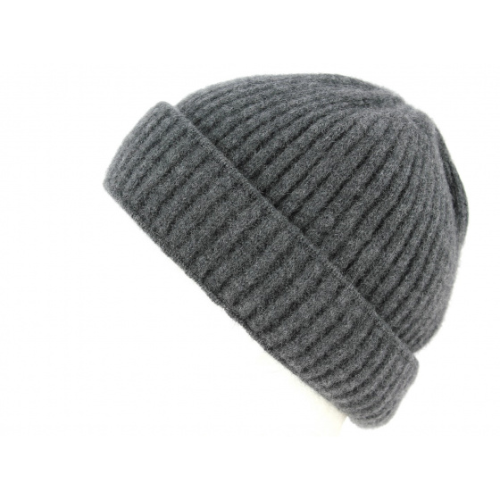 Gray Cashmere Jelsi Cuffed Beanie - Traclet