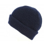 Iggio Cashmere Navy Lapel Hat- Traclet 