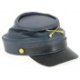 Navy Blue Leather Northern Style Cap - Traclet