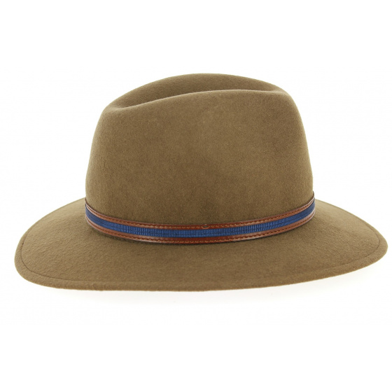 Indiana Wool Felt Fedora Hat Camel - Traclet
