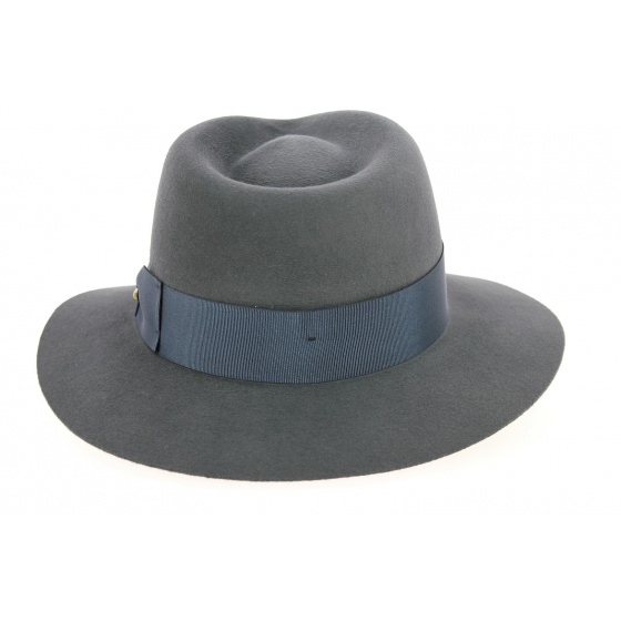 Chapeau Fedora Chester Feutre Poil Gris - Traclet