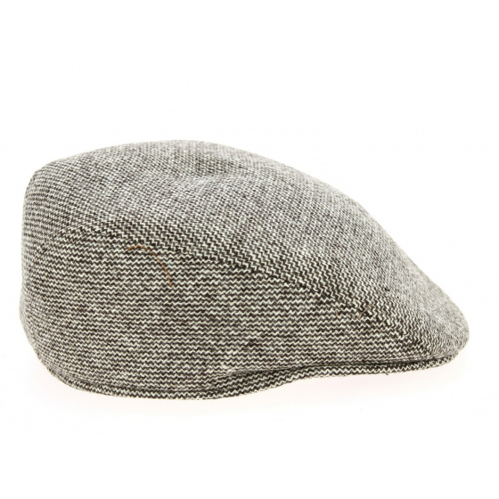 Casquette Plate Norris Laine Marron- Crambes