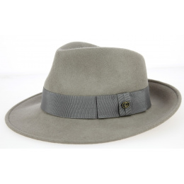 Pearl Wool Felt Fedora Hat - Traclet