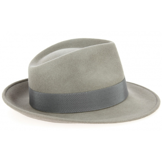 Pearl Wool Felt Fedora Hat - Traclet