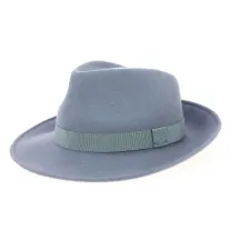 Traclet Grey Sky Wool Felt Fedora Hat Reference: 3796 | Traclet Hat Shop
