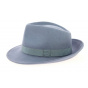 Grey Sky Wool Felt Fedora Hat - Traclet