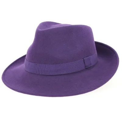 Grape Wool Felt Fedora Hat - Traclet Reference: 7916 | Traclet Hatters