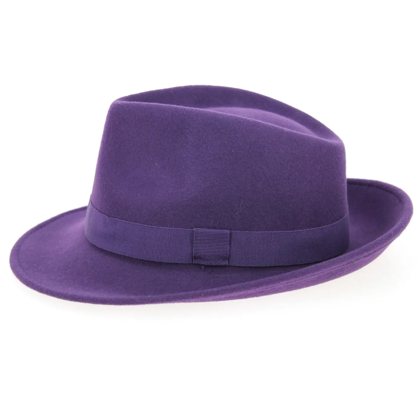 Chapeau Fédora Feutre Laine Raisin- Traclet Reference : 7916 | Chapellerie Traclet