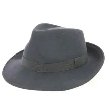 Anthracite Wool Felt Fedora Hat - Traclet  Reference: 9822 | Traclet Hat Shop