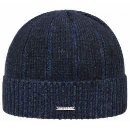 Bonnet Cashi Cachemire Bleu - Stetson