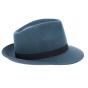 Fedora Blue Wool Felt Hat- Traclet