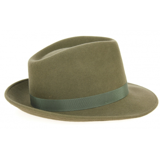 Chapeau Fedora Feutre Laine Loden- Traclet Chapeau Fedora Feutre Laine Loden- Traclet