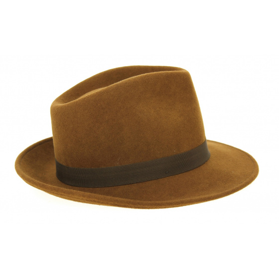Chapeau Fedora Feutre Laine Moka- Traclet