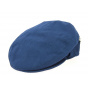 Clare Cotton Blue Flat Cap - Fléchet