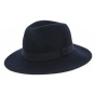 Navy Wool Felt Indiana Traveller Hat - Traclet
