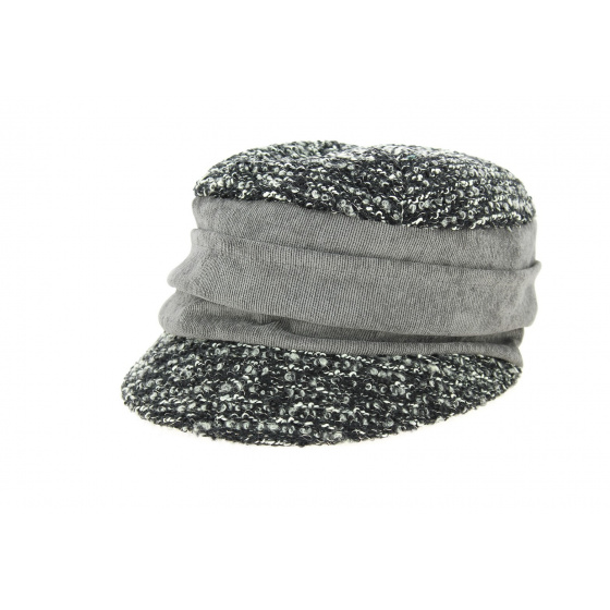 Sweet Cub Newsboy Cap Black & Mouse Gray - Mtm