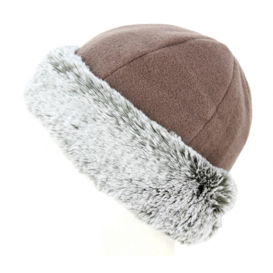 Nayeli Faux Fur Hazelnut Beanie - Mtm