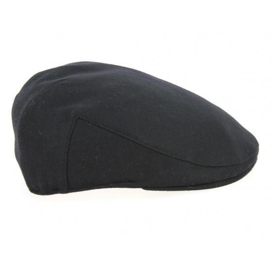 Casquette Plate Vaccara Laine & Cachemire Noire- Traclet
