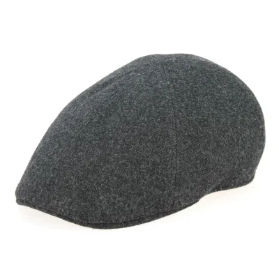 Anthracite Wool Duck Bill Gatsby Cap - Traclet Reference: 9838 | Traclet Hat Shop