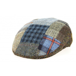 Foresta Patchwork Harris Tweed Wool Flat Cap - Traclet