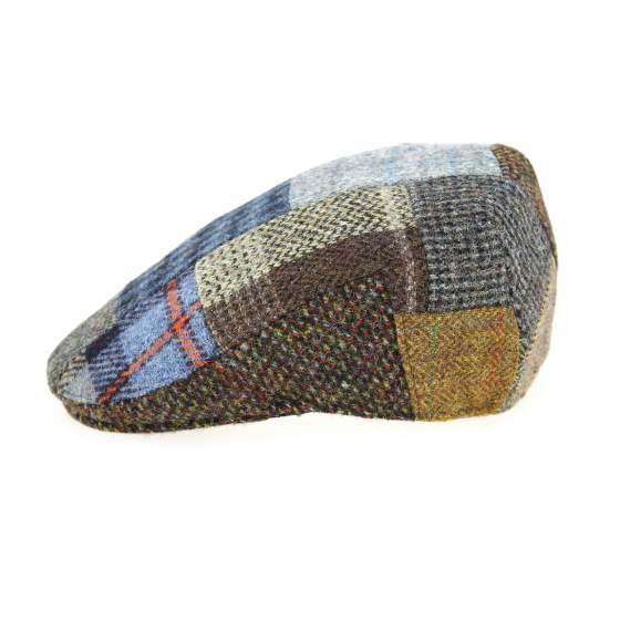Foresta Patchwork Harris Tweed Wool Flat Cap - Traclet