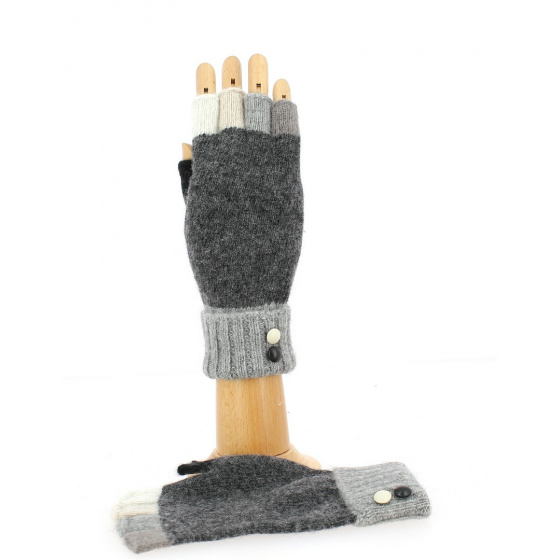 Mitaines Angorina Multicolore Laine -Traclet Mitaines Angorina Multicolore Laine -Traclet