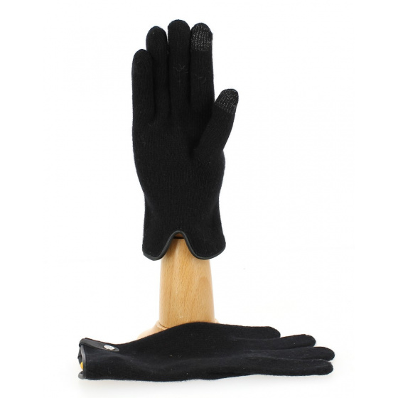 Gants Tactiles Séville Laine & cachemire Noir - Traclet Gants Tactiles Séville Laine & cachemire Noir - Traclet