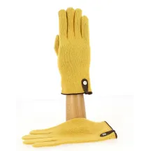 Gants Tactiles Séville Laine & Cachemire Ocre/Marron- Traclet Reference : 8517 | Chapellerie Traclet