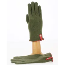 Seville Touchscreen Gloves Wool & Cashmere Khaki - Traclet Reference: 8518 | Chapellerie Traclet