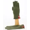 Gants Tactiles Séville Laine & cachemire kaki - Traclet Reference : 8518 | Chapellerie Traclet