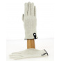 Seville Touchscreen Gloves Wool & Cashmere Cream/Navy - Traclet