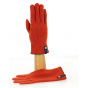 Seville Touchscreen Gloves Wool & Cashmere Terracotta/Navy - Traclet