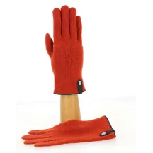 Gants Tactiles Séville Laine & Cachemire Terracota /Marine - Traclet Reference : 9850 | Chapellerie Traclet