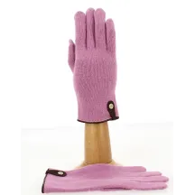 Gants Tactiles Séville Laine & Cachemire Rose/Noisette- Traclet Reference : 9852 | Chapellerie Traclet