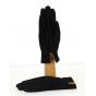 Men's Black Suede Leather & Wool Gloves - Traclet