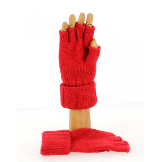 Women's Wool & Angora Mittens - Traclet