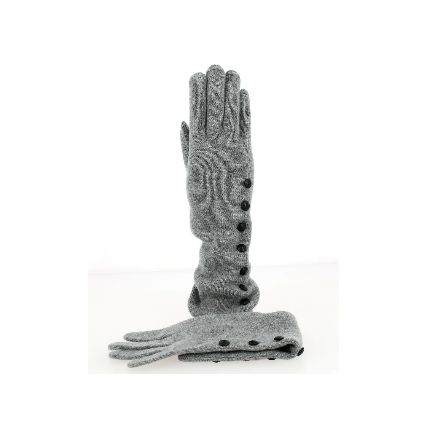 Gants Femme Laine & Cachemire Gris- Traclet Reference : 8505 | Chapellerie Traclet