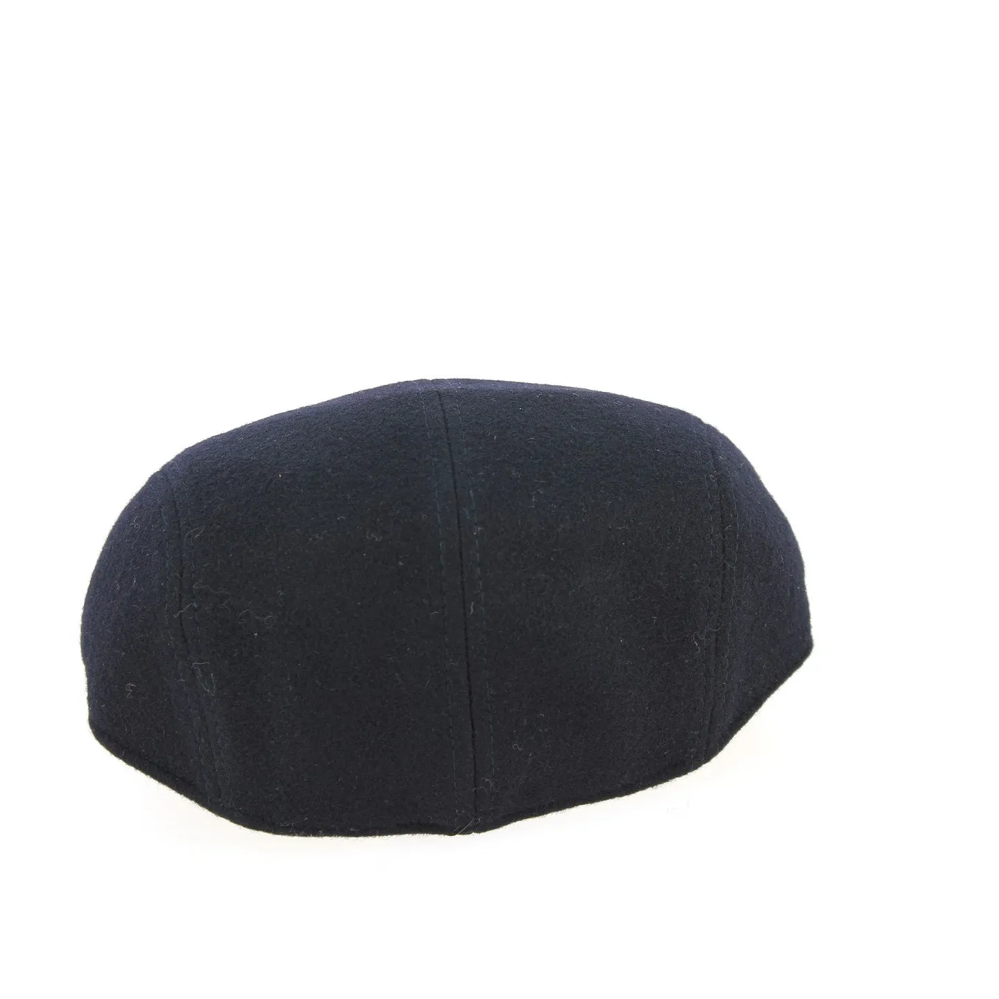 Navy Blue Wool Stripe Domed Cap - Traclet Reference: 9863 | Chapellerie Traclet