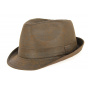 Brown Cotton Fajolles Trilby Hat - Traclet