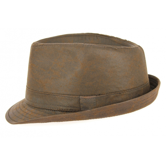 Chapeau Trilby Fajolles Coton Marron- Traclet Chapeau Trilby Fajolles Coton Marron- Traclet