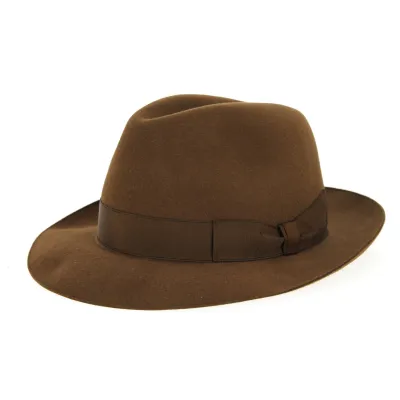Chapeau Borsalino Vanzina Marron Roux