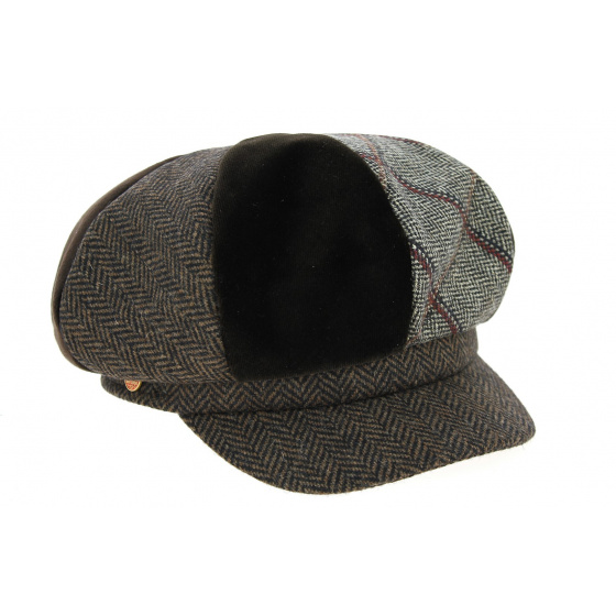 Kathi Wool & Cashmere Brown Newsboy Cap - Mayser